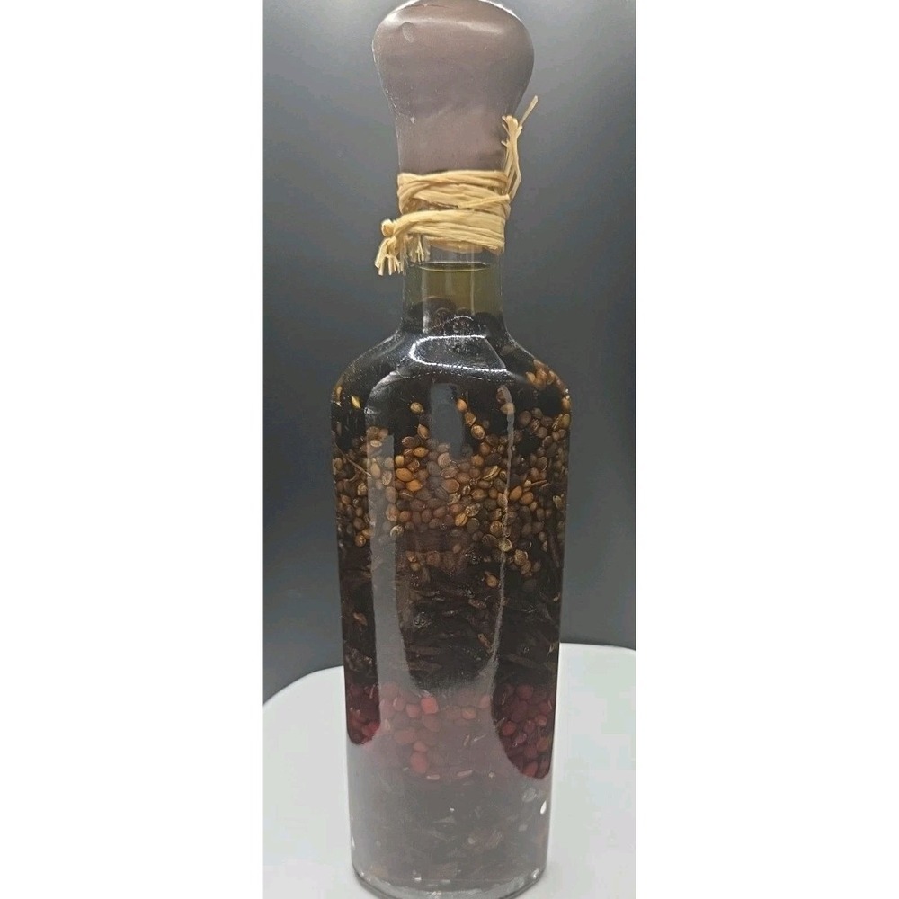 Shonfeld's Decorative Chili Infused Vinegar Bottle 9" Tall